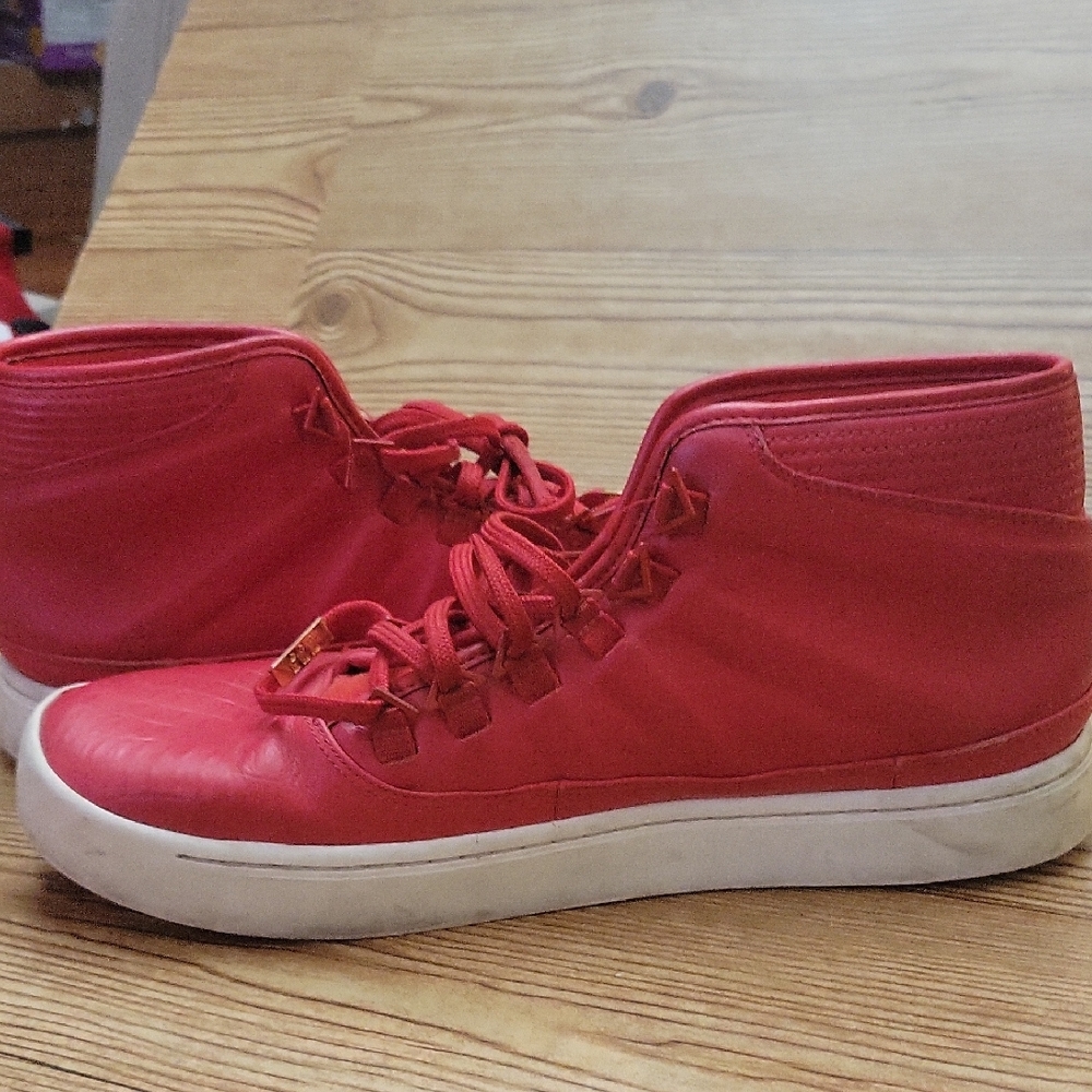 Jordan Red High-Top Sneakers
